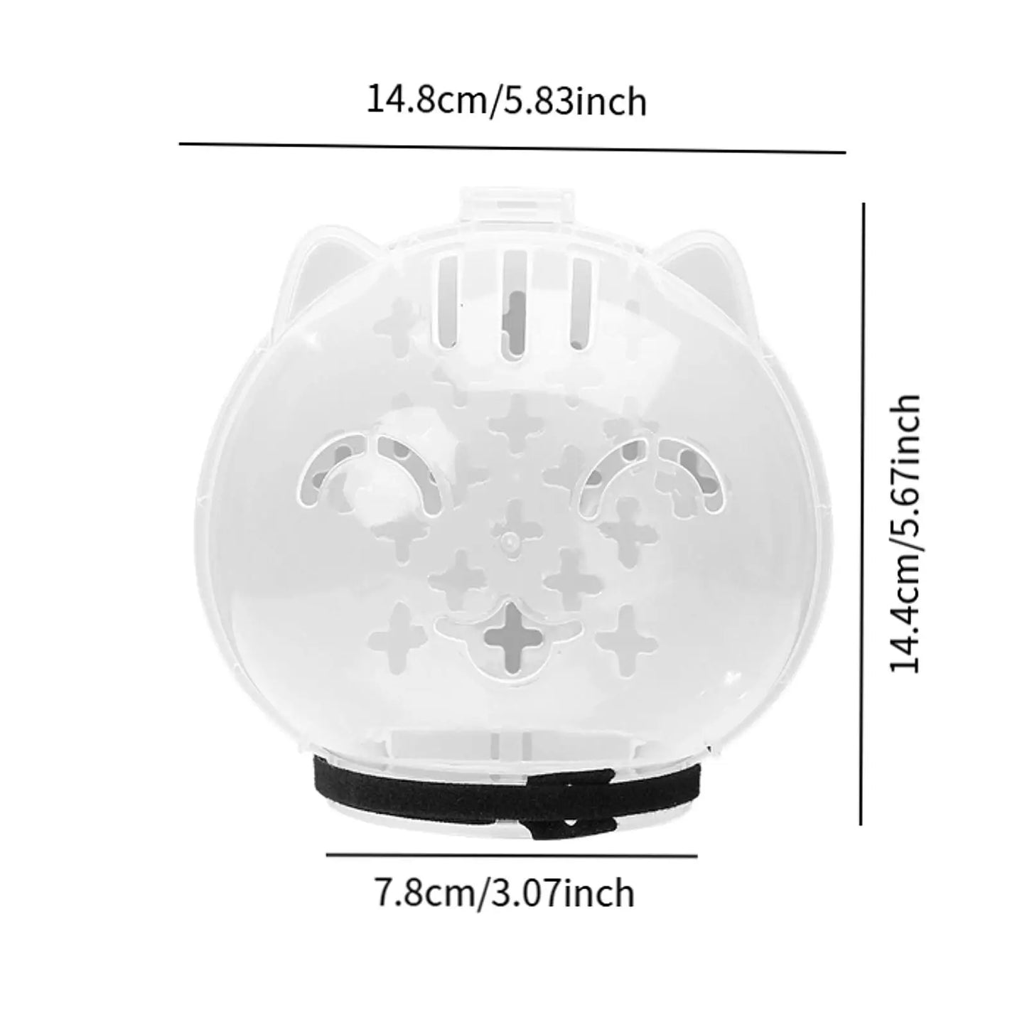 Atmungsaktive Katze Maulkorb Anti-Biss Anti-Leckung Space Hood Maske Abdeckung Katze Pflege Zubehör für Kätzchen Bad Pflege liefert