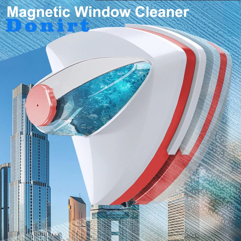 Neues magnetisches Glasfenster reinigungs werkzeug Wasser ablauf Doppels chicht wischer Haushalt Spezial fenster reiniger für zu Hause