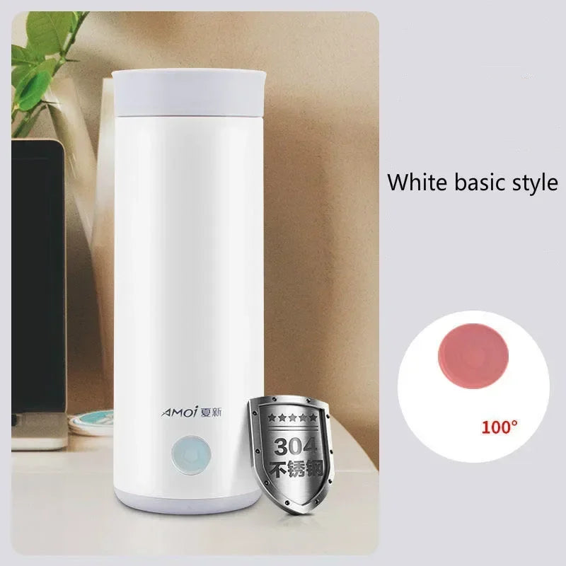 220v tragbare elektrische Wärm flasche Wasserkocher Reise topf Heizung Gesundheits becher Edelstahl kleine Mini-Wasser becher