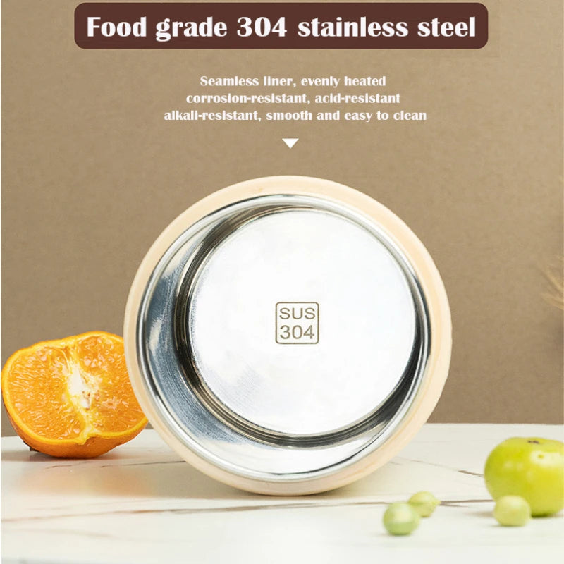600ML USB Elektrische Heizung Lunch Box Tragbare Picknick Milch Trinken Lebensmittel Heizung Edelstahl Lebensmittel Wärmer Container 5V 12V 24V