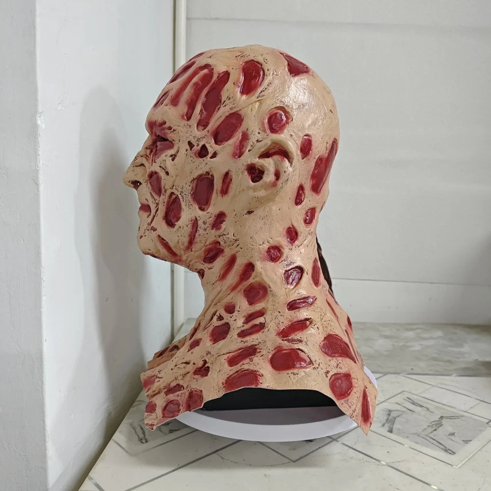 Freddy Krueger Maske für Halloween – Horror Latexmaske für Erwachsene – A Nightmare on Elm Street Kostüm