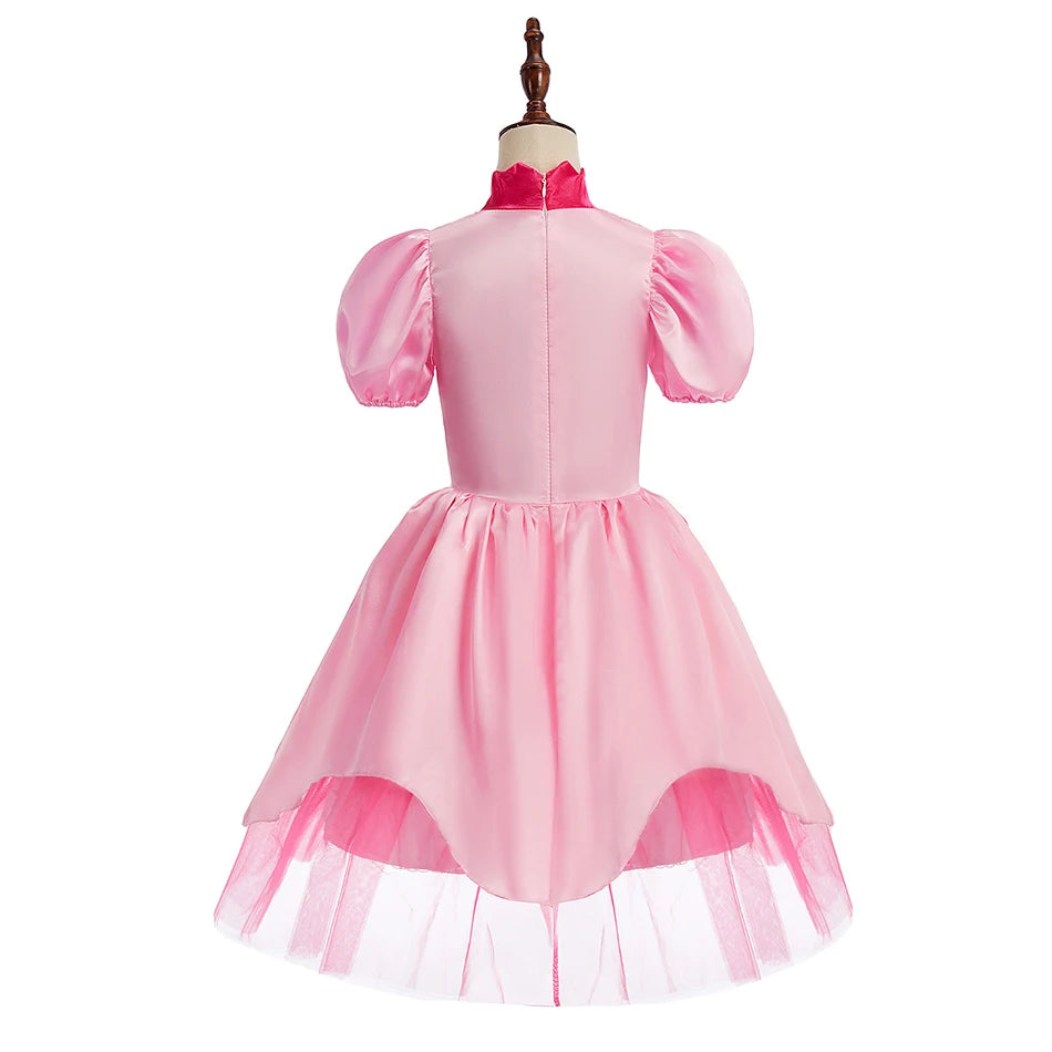 Kinder Halloween Kostüm Mädchen – Gothic Kleid mit Zöpfen & Zubehör | Wednesday Addams Stil | Hexe Cosplay für Party & Karneval
