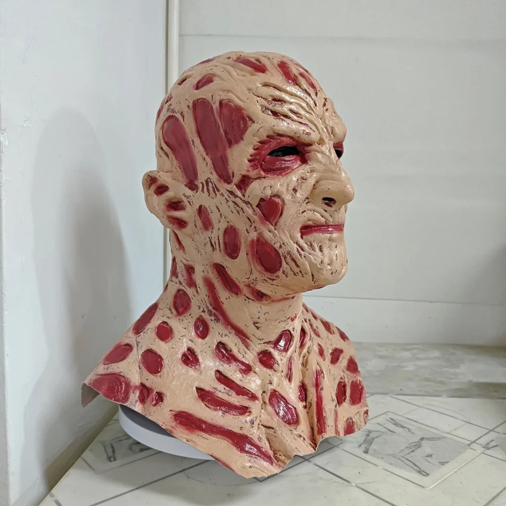 Freddy Krueger Maske für Halloween – Horror Latexmaske für Erwachsene – A Nightmare on Elm Street Kostüm