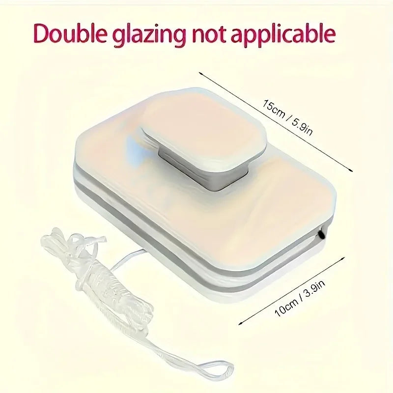 Doppelseitiger magnetischer Fensterreiniger – ein Hochhaus-Glasreinigungswerkzeug mit Sicherheitsseil, geeignet für Windows mit einer Dicke von 3–10 mm