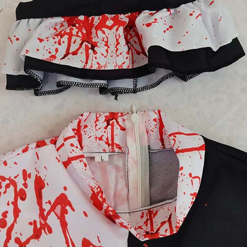 Terrifier 2 Horror Clown Kostüm für Herren – Blutiger Overall mit Maske für Halloween, Karneval & Gruselpartys