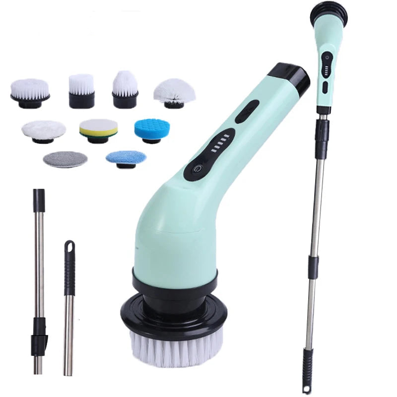9-in-1 elektrische Reinigungsbürste, elektrischer Schleuderreinigungswäscher, elektrische Reinigungswerkzeuge, Salon, Küche, Badezimmer, Reinigungsgeräte