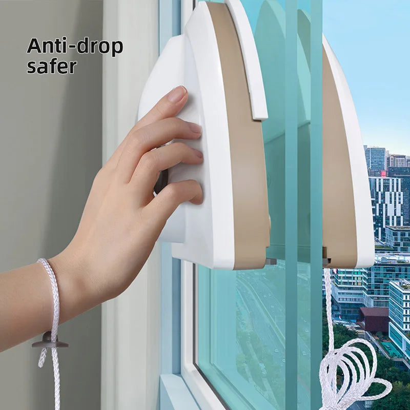 Neues magnetisches Glasfenster reinigungs werkzeug Wasser ablauf Doppels chicht wischer Haushalt Spezial fenster reiniger für zu Hause