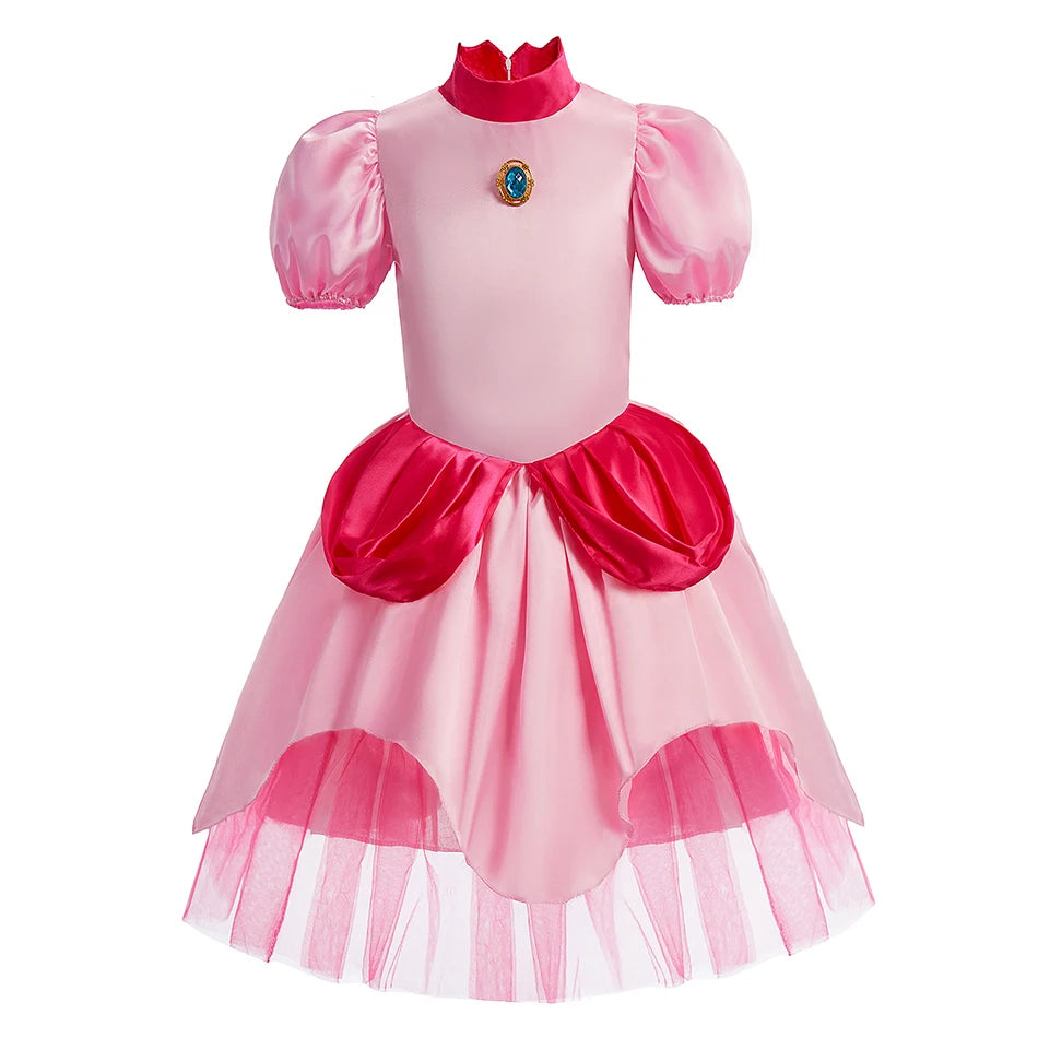 Kinder Halloween Kostüm Mädchen – Gothic Kleid mit Zöpfen & Zubehör | Wednesday Addams Stil | Hexe Cosplay für Party & Karneval