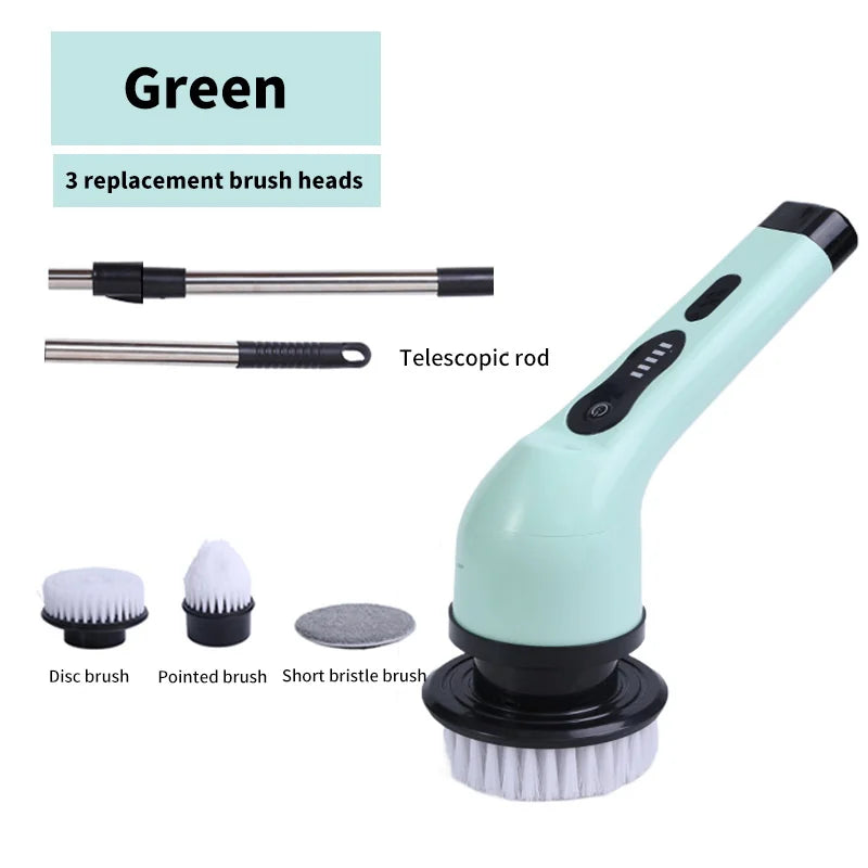 9-in-1 elektrische Reinigungsbürste, elektrischer Schleuderreinigungswäscher, elektrische Reinigungswerkzeuge, Salon, Küche, Badezimmer, Reinigungsgeräte