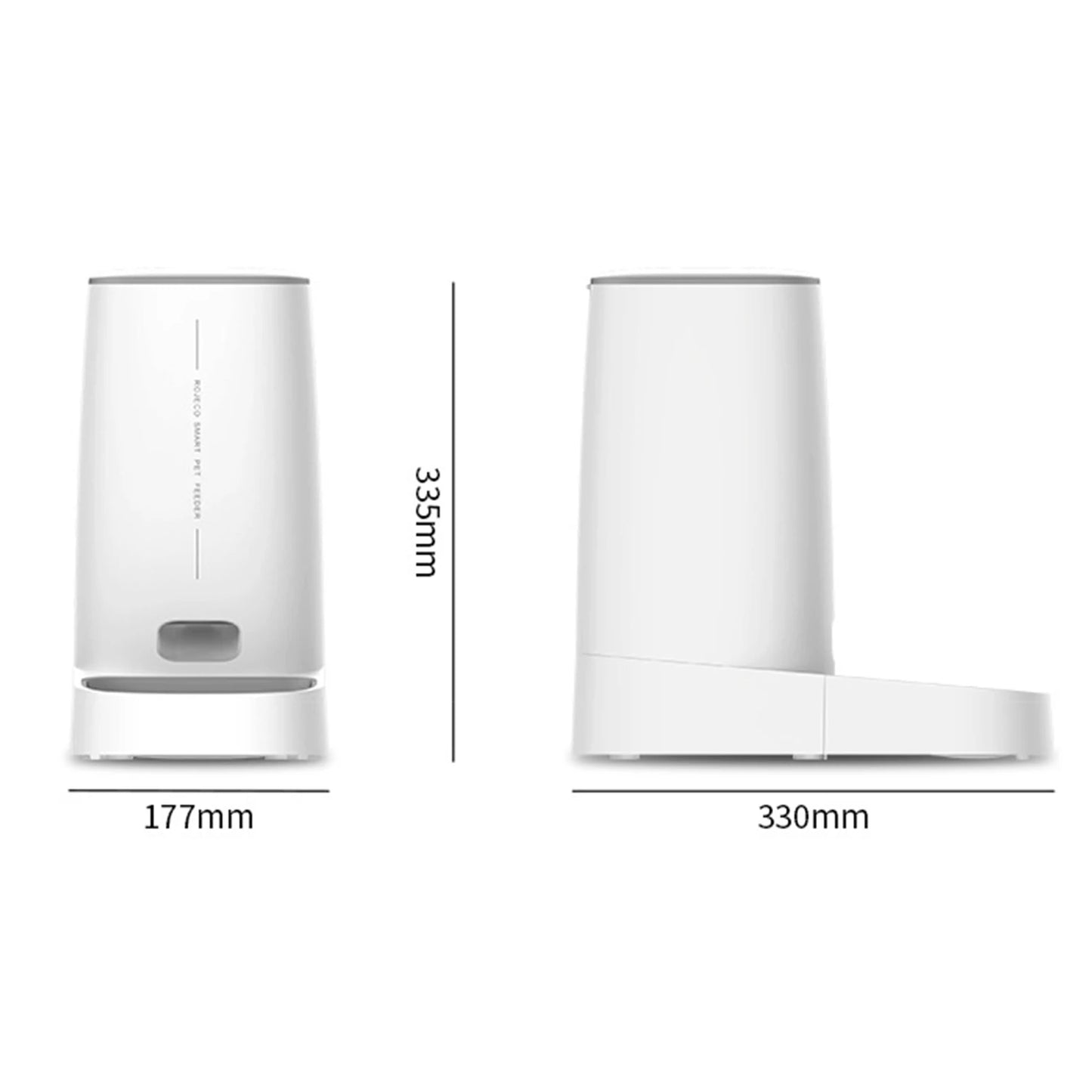 4L Double Bowl Pet Feeder WiFi Smart Timing Large Capacity Dry Food Feeder for Cats Dogs Remote Control Automatic Food Dispenser