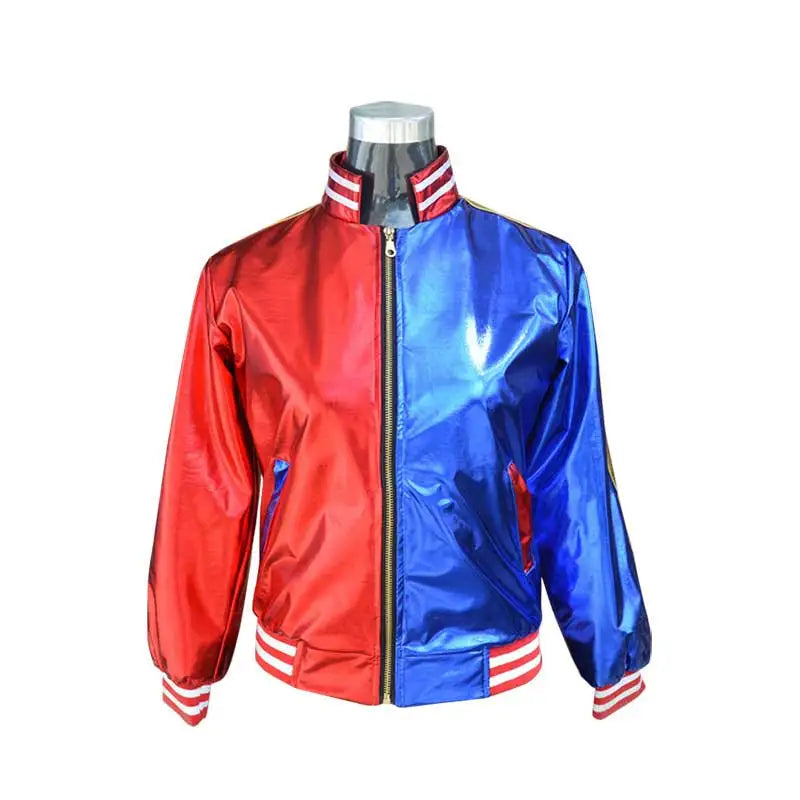 Harley Quinn Kostüm für Kinder & Damen – Cosplay Set mit Jacke, Shorts, Shirt & Zubehör – Halloween & Karneval