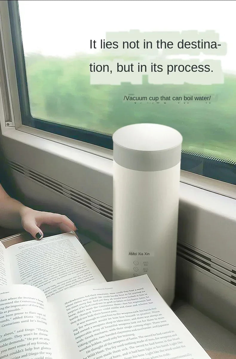 220v tragbare elektrische Wärm flasche Wasserkocher Reise topf Heizung Gesundheits becher Edelstahl kleine Mini-Wasser becher
