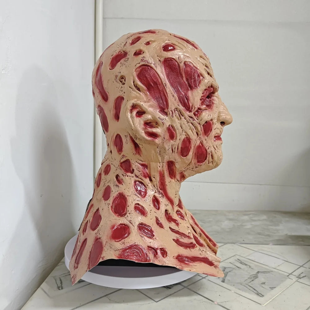 Freddy Krueger Maske für Halloween – Horror Latexmaske für Erwachsene – A Nightmare on Elm Street Kostüm