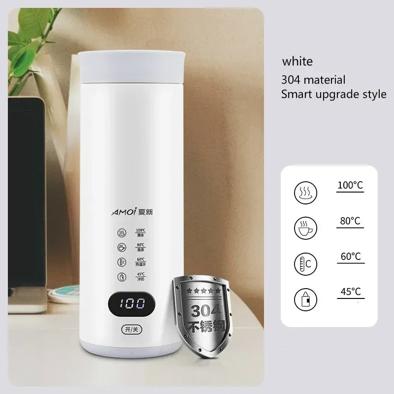 220v tragbare elektrische Wärm flasche Wasserkocher Reise topf Heizung Gesundheits becher Edelstahl kleine Mini-Wasser becher