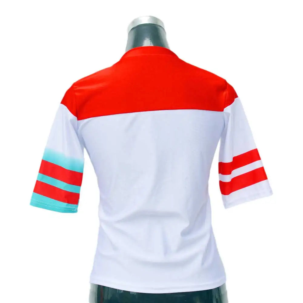 Harley Quinn Kostüm für Kinder & Damen – Cosplay Set mit Jacke, Shorts, Shirt & Zubehör – Halloween & Karneval