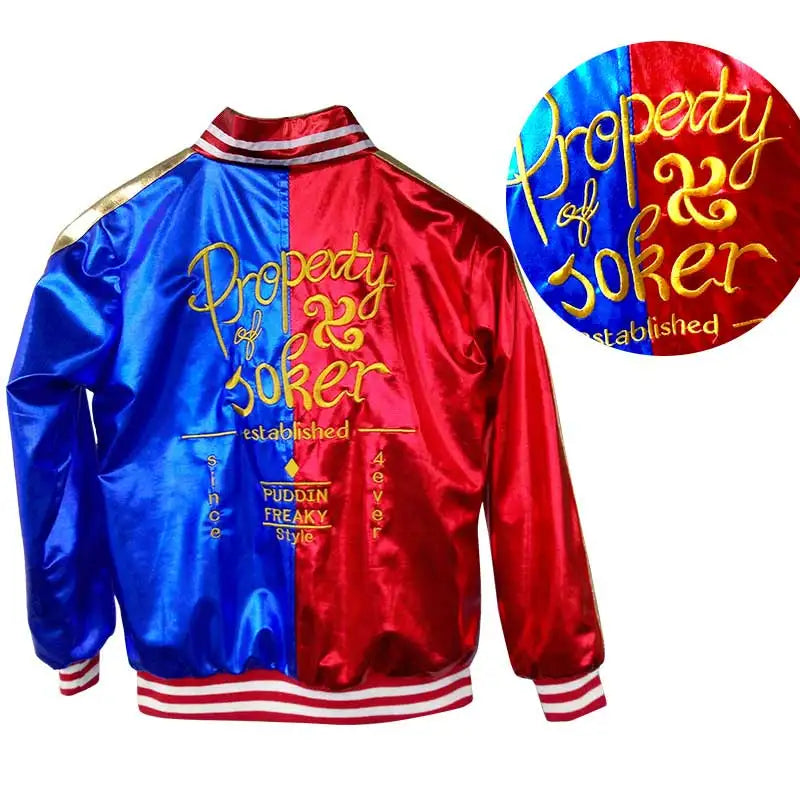 Harley Quinn Kostüm für Kinder & Damen – Cosplay Set mit Jacke, Shorts, Shirt & Zubehör – Halloween & Karneval