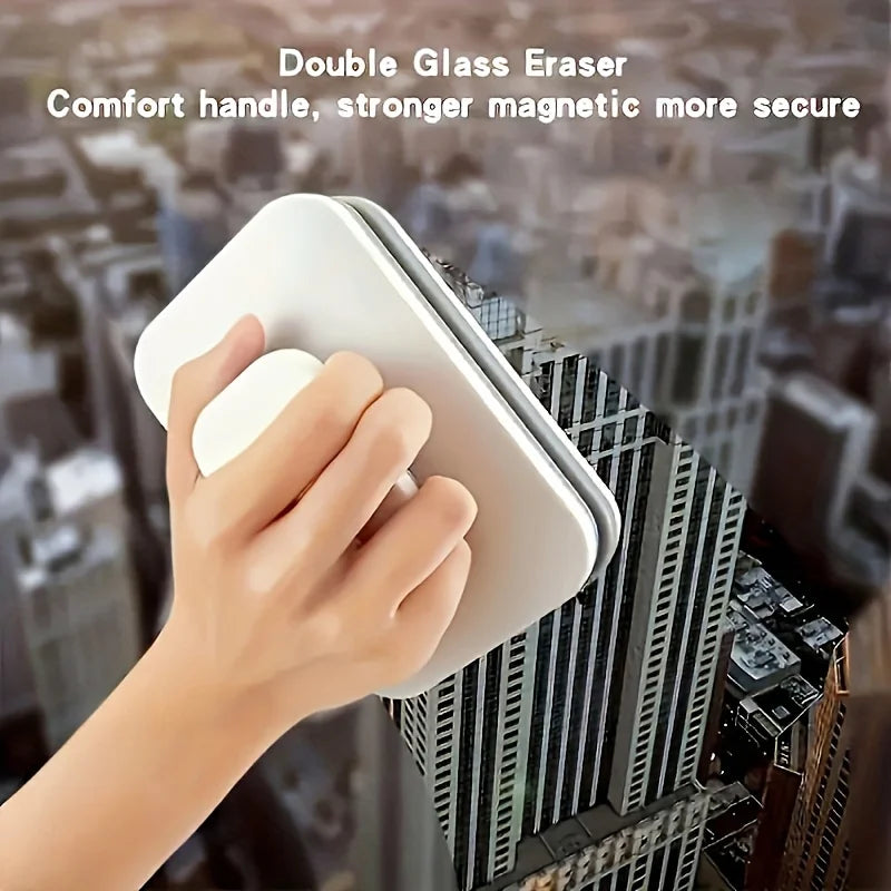 Doppelseitiger magnetischer Fensterreiniger – ein Hochhaus-Glasreinigungswerkzeug mit Sicherheitsseil, geeignet für Windows mit einer Dicke von 3–10 mm