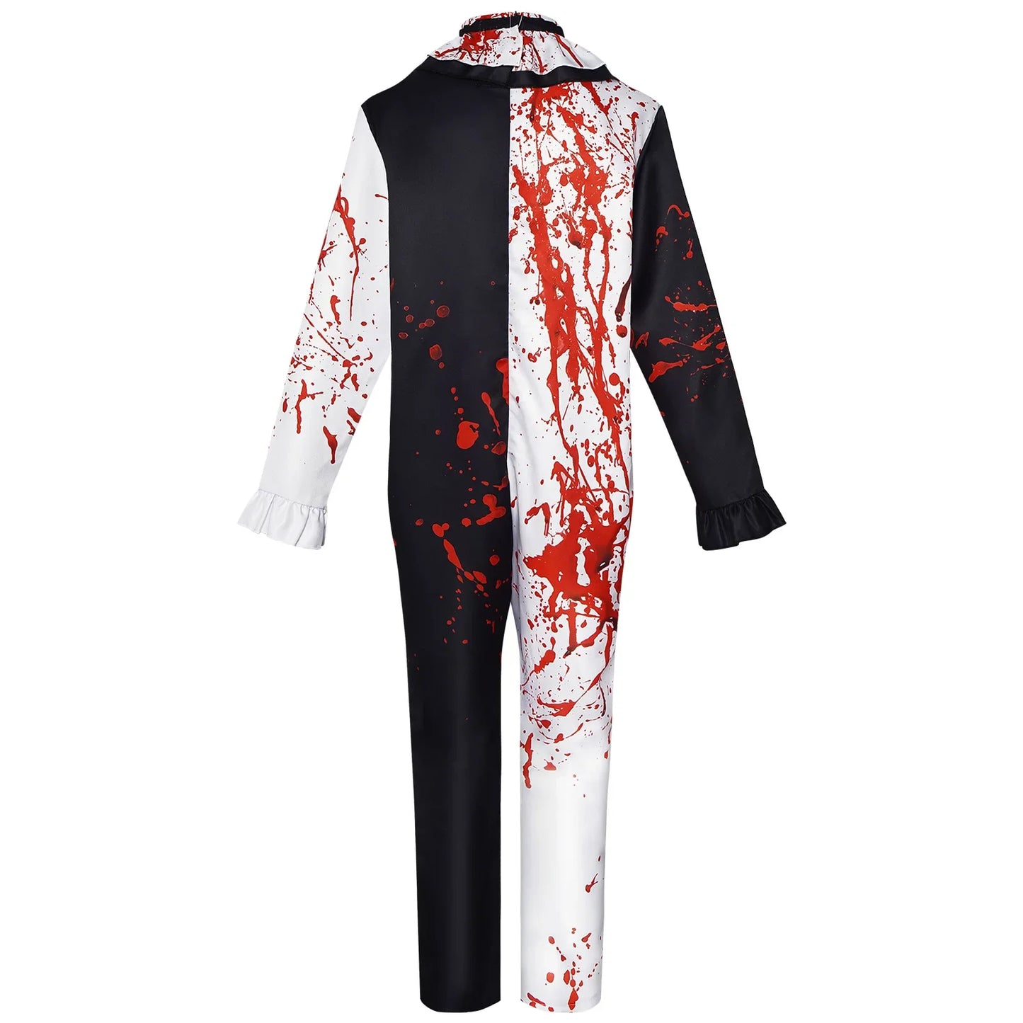 Terrifier 2 Horror Clown Kostüm für Herren – Blutiger Overall mit Maske für Halloween, Karneval & Gruselpartys