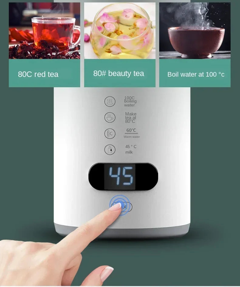 220v tragbare elektrische Wärm flasche Wasserkocher Reise topf Heizung Gesundheits becher Edelstahl kleine Mini-Wasser becher
