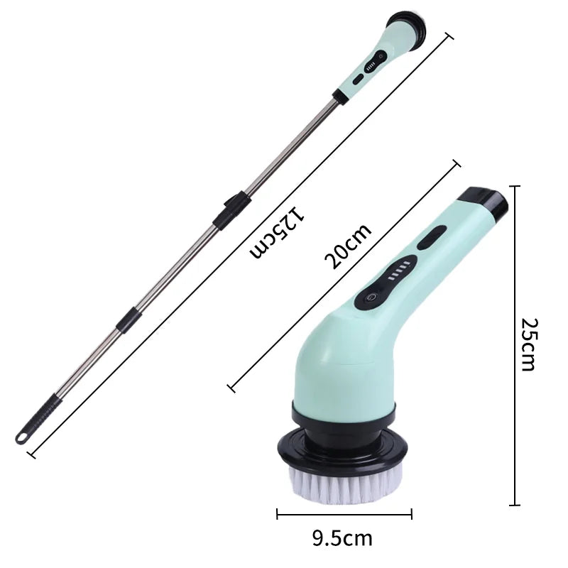 9-in-1 elektrische Reinigungsbürste, elektrischer Schleuderreinigungswäscher, elektrische Reinigungswerkzeuge, Salon, Küche, Badezimmer, Reinigungsgeräte