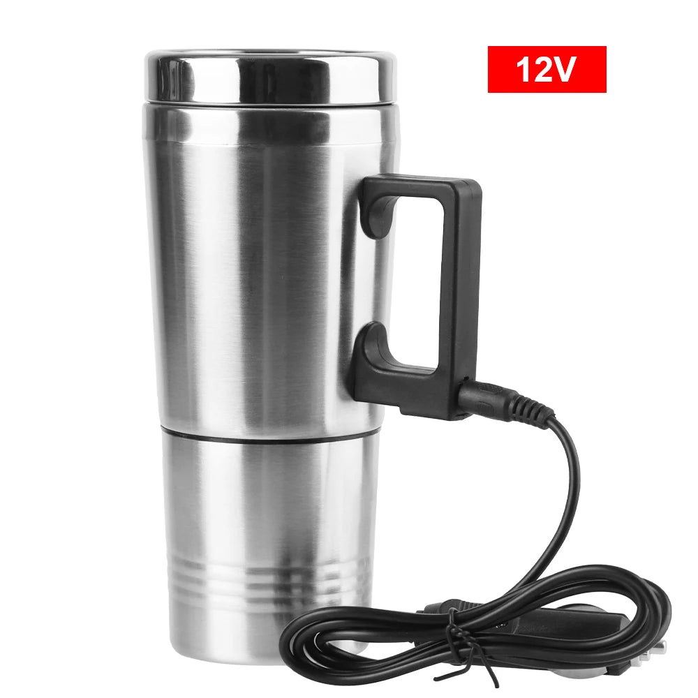 Fahrzeug Heizung Tasse 12V/24V 300ml Camping Reise Wasserkocher Edelstahl Elektrische Heizung Auto Wasserkocher