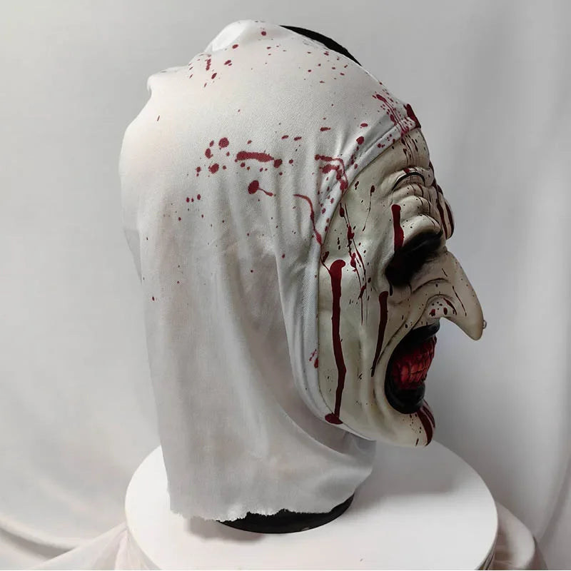 Terrifier 2 Horror Clown Kostüm für Herren – Blutiger Overall mit Maske für Halloween, Karneval & Gruselpartys