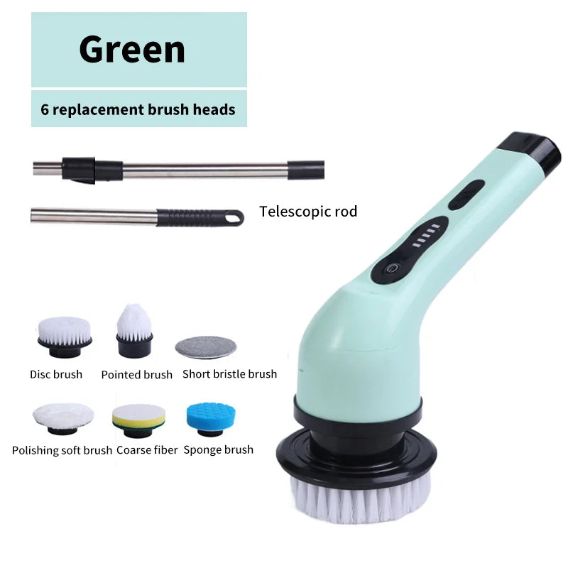 9-in-1 elektrische Reinigungsbürste, elektrischer Schleuderreinigungswäscher, elektrische Reinigungswerkzeuge, Salon, Küche, Badezimmer, Reinigungsgeräte