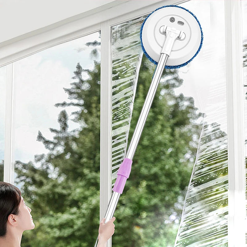 Elektrischer 2-in-1 Schleudermop | Kabellos, Rotierend, Nass & Trocken | Leistungsstarker Bodenreiniger für Haus, Auto, Fenster & Badezimmer