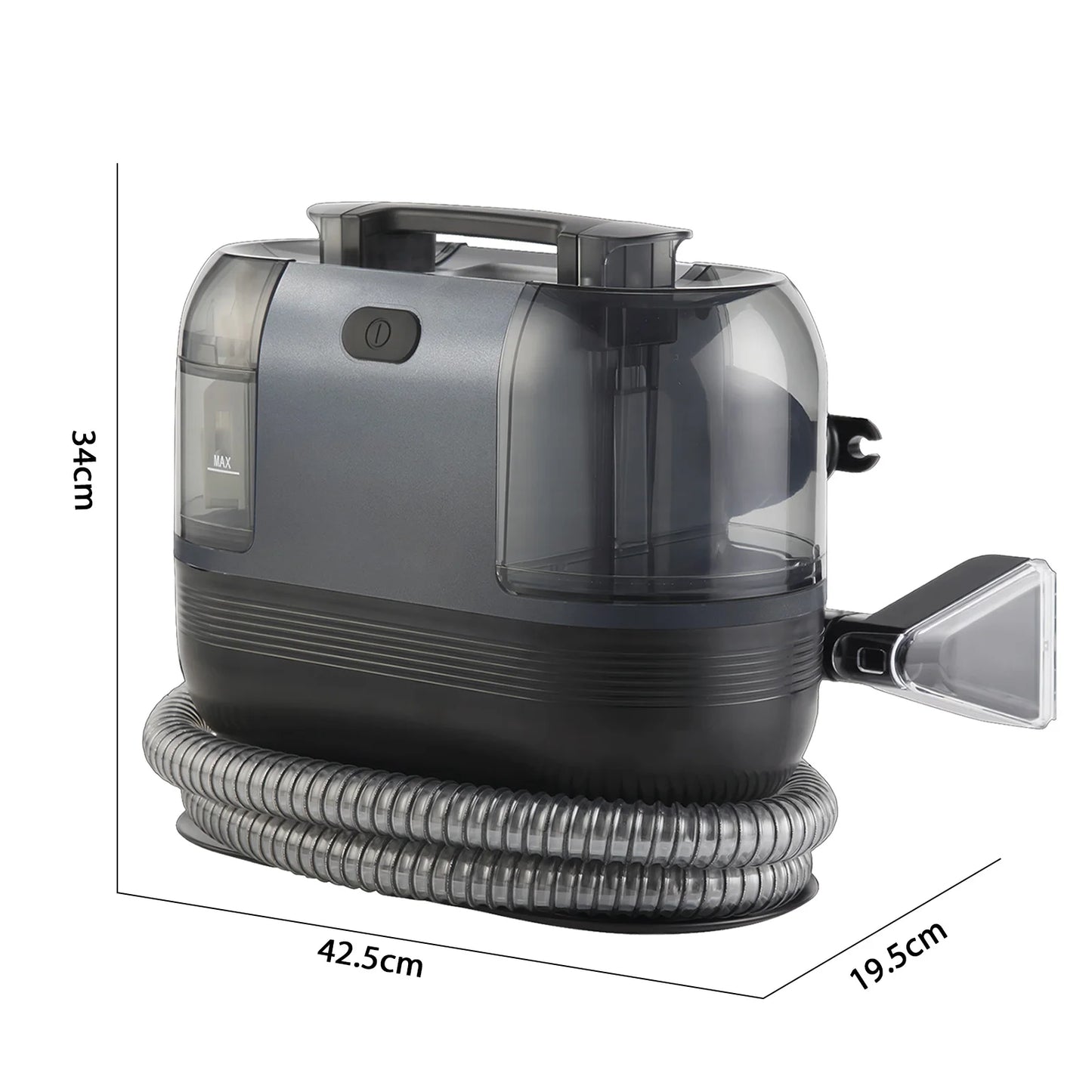 15KPA Profi-Fleckenreiniger – Tragbare Teppich- & Polsterreinigungsmaschine mit 1500W Power, Doppel-Wassertank, starker Tiefenreinigung für Sofa, Auto & Haustiere