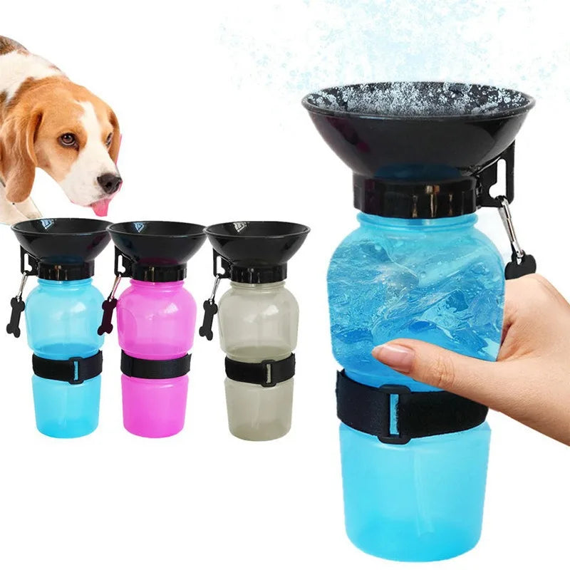 500 ml Outdoor Squeeze Tragbare Haustier Hund Wasserflasche Große und Kleine Hund Reise Trinkbecher Zubehör Geeignet für Hunde und Katzen