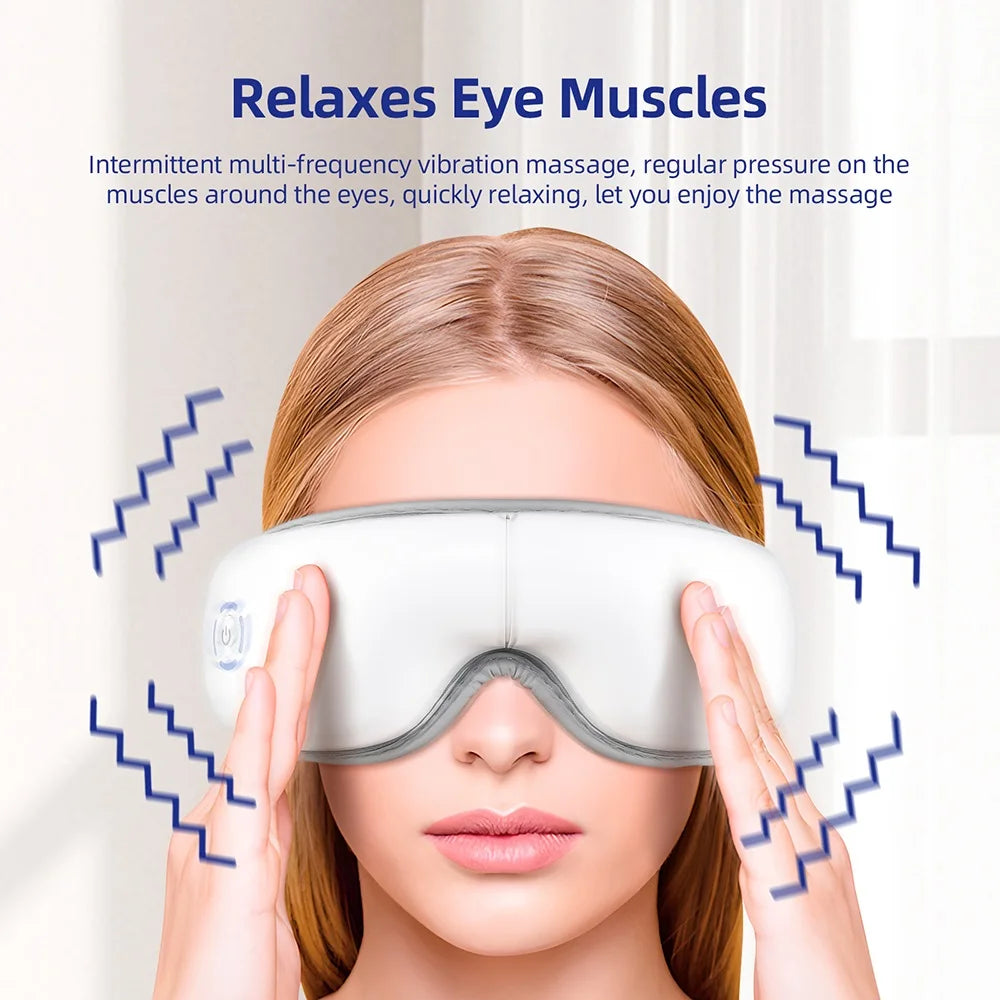 3D Vibration Augen massage gerät Heizung Airbag Kneten Relax Massage gerät lindern Augen ermüdung entspannt Augenmuskeln Augen pflege Werkzeuge