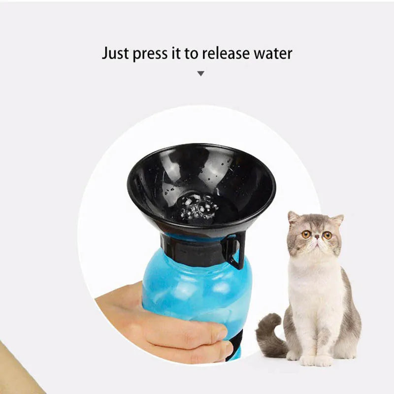 500 ml Outdoor Squeeze Tragbare Haustier Hund Wasserflasche Große und Kleine Hund Reise Trinkbecher Zubehör Geeignet für Hunde und Katzen
