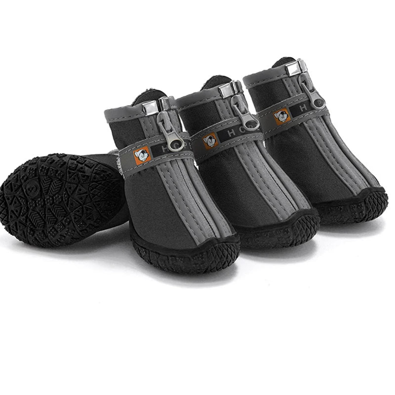 Winter Hundeschuhe mit rutschfester Sohle – Warme, wasserdichte Pfotenschuhe für kleine & mittelgroße Hunde | Anti-Slip Boots für Schnee, Regen & Outdoor