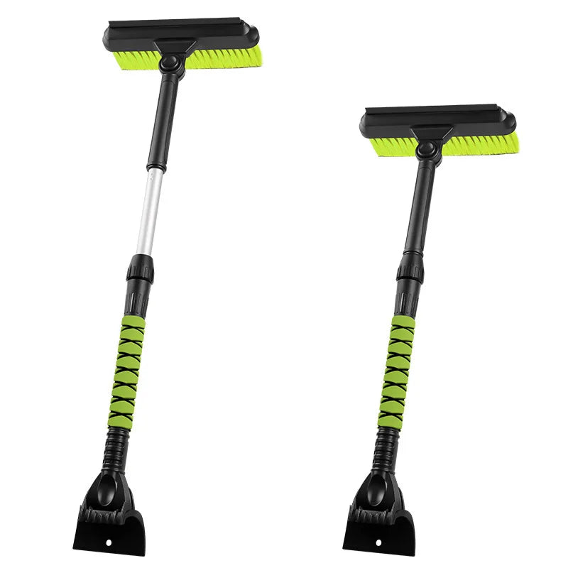 Multifunktionales 5-in-1 Auto Schnee- & Eis-Entfernungsset – Teleskop Eiskratzer, drehbare Schneebürste & Rakel für Windschutzscheiben