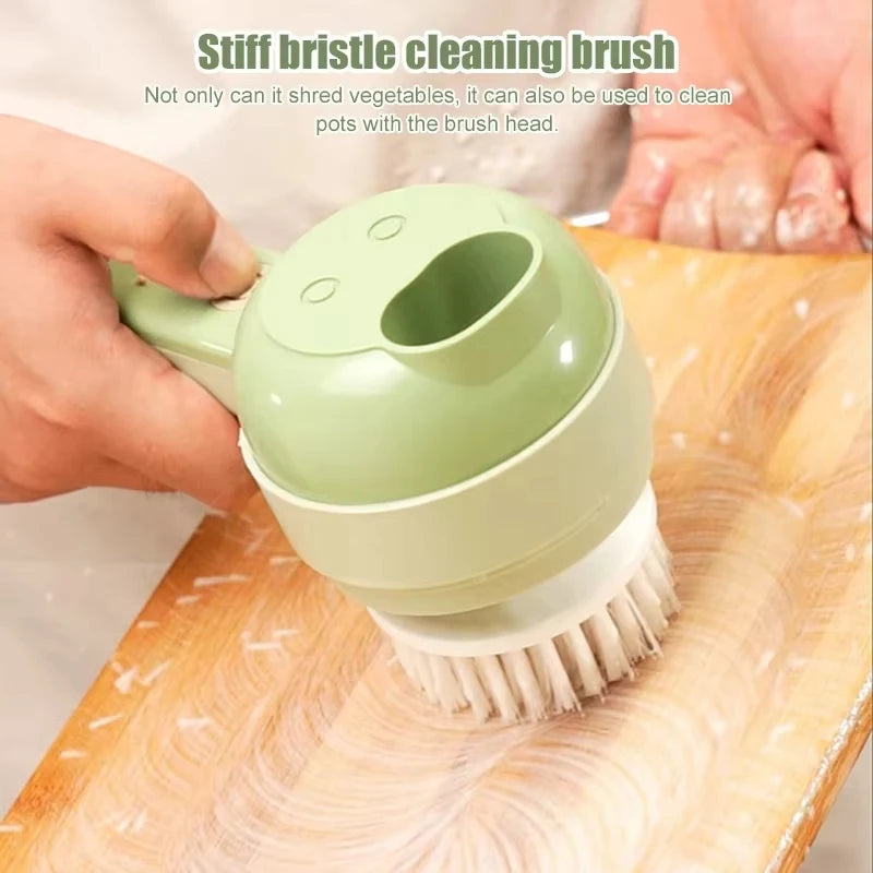 4-in-1 Elektrischer Kräutermühle & Gemüseschneider – Kabelloser Mini-Zerkleinerer für Petersilie, Knoblauch, Zwiebeln & Chili | Multifunktionaler Küchenhelfer