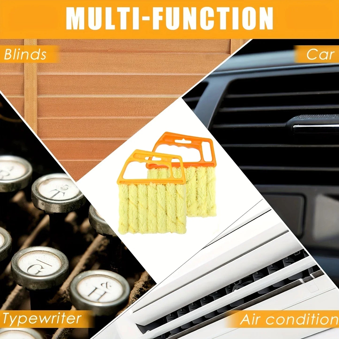 Fensterreinigungsbürste für Jalousien, abnehmbare, waschbare Staubentfernungsbürste für Jalousien, Staubwedel für Jalousien, Haushaltsstaubbürste für Fensterblin
