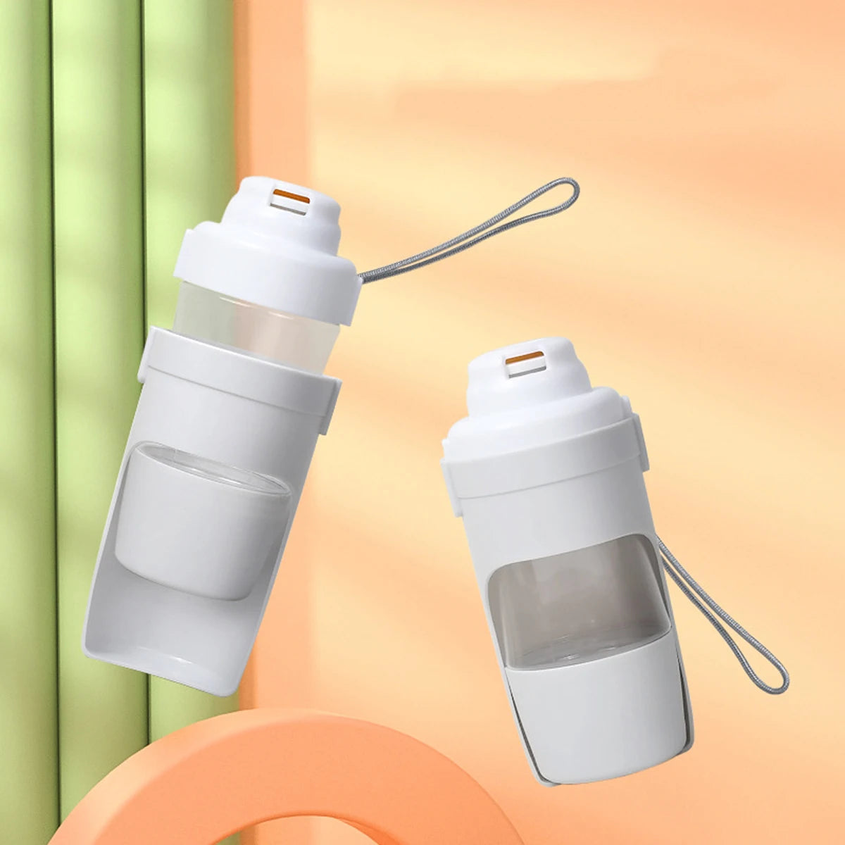 Tragbare Wasserflasche für Hunde und Katzen mit Aufbewahrung, Futter- und Wasserbehälter für Welpen, Haustiere, Hunde, Futternapf, Outdoor-Reisen, Heimtierbedarf