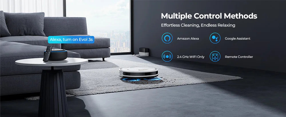 Laresar 3s Robot Vacuum Cleaner Mop 5000Pa Smart APP Control Intelligent Planned for Home Floor Washing Carpet Pet Hair Cleaning