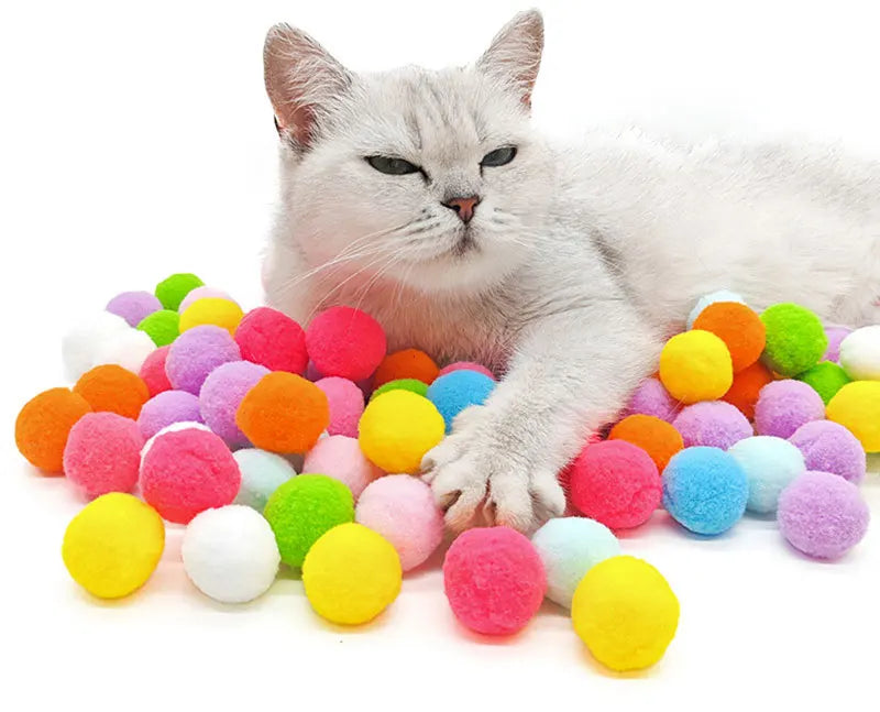 Cat Plush Interactive Launch Training Toy For Pet Kitten Creative Mini Shooting Gun Games Plush Ball Toys Pet Supplies