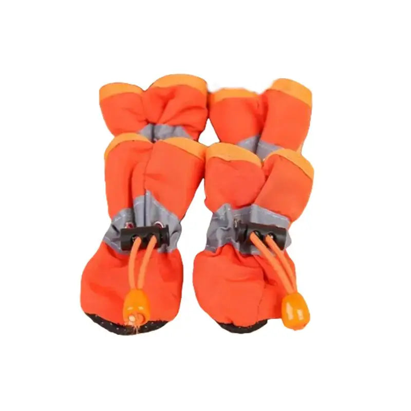 Wasserdichte Hundeschuhe 4er-Set | Rutschfeste Winter-Booties für Hunde & Katzen | Warm, robust & wetterfest – Ideal für Regen, Schnee & Spaziergänge