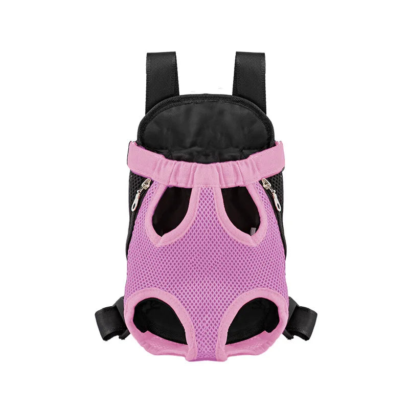 Atmungsaktiver Hunde Rucksack & Katzen Tragetasche für Reisen – Verstellbare Haustier-Brusttasche für unterwegs | Sicher & Komfortabel