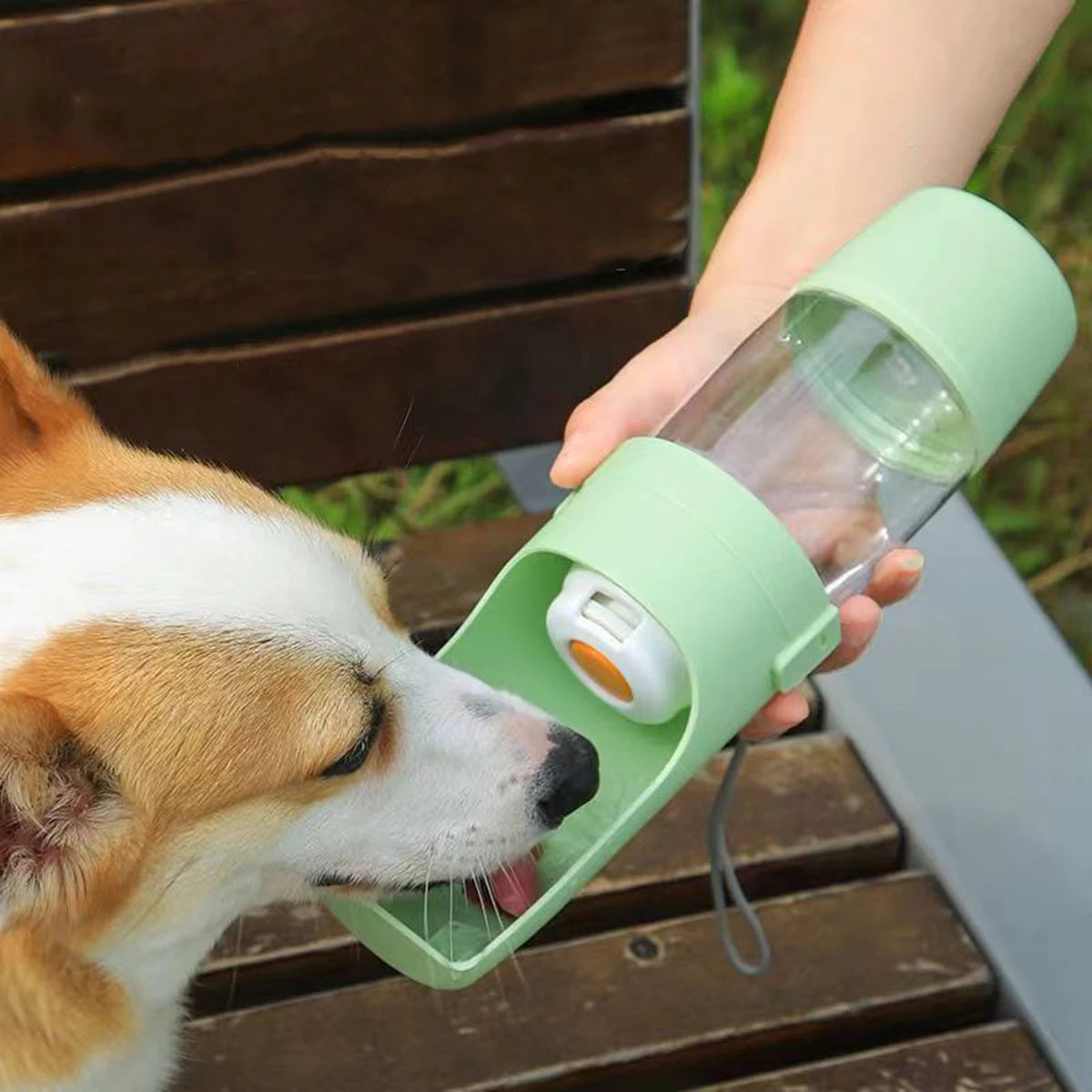 Tragbare Wasserflasche für Hunde und Katzen mit Aufbewahrung, Futter- und Wasserbehälter für Welpen, Haustiere, Hunde, Futternapf, Outdoor-Reisen, Heimtierbedarf