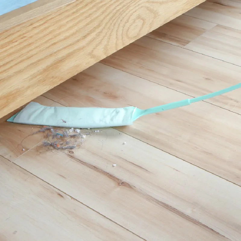 1 Stück Schlitz-Reinigungsbürste mit langem Griff, multifunktionale, abnehmbare Staubbürste, einschließlich 10 Vlies-Reinigungstücher, Heimbedarf