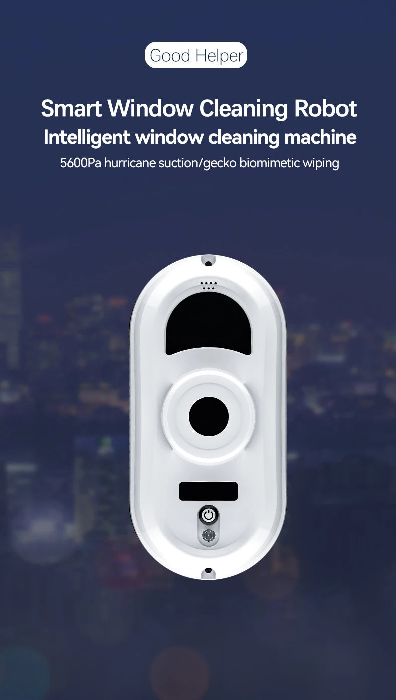 Intelligenter Fensterputz-Roboter mit Fernbedienung | Anti-Sturz, Starke Haftung & Streifenfreie Reinigung
