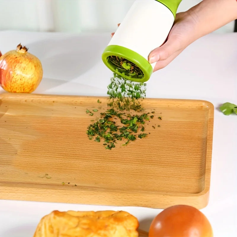Manuelle Kräutermühle für frische Petersilie & Gewürze – Schneller Kräuterzerkleinerer für Küche, Kochen & Garnieren