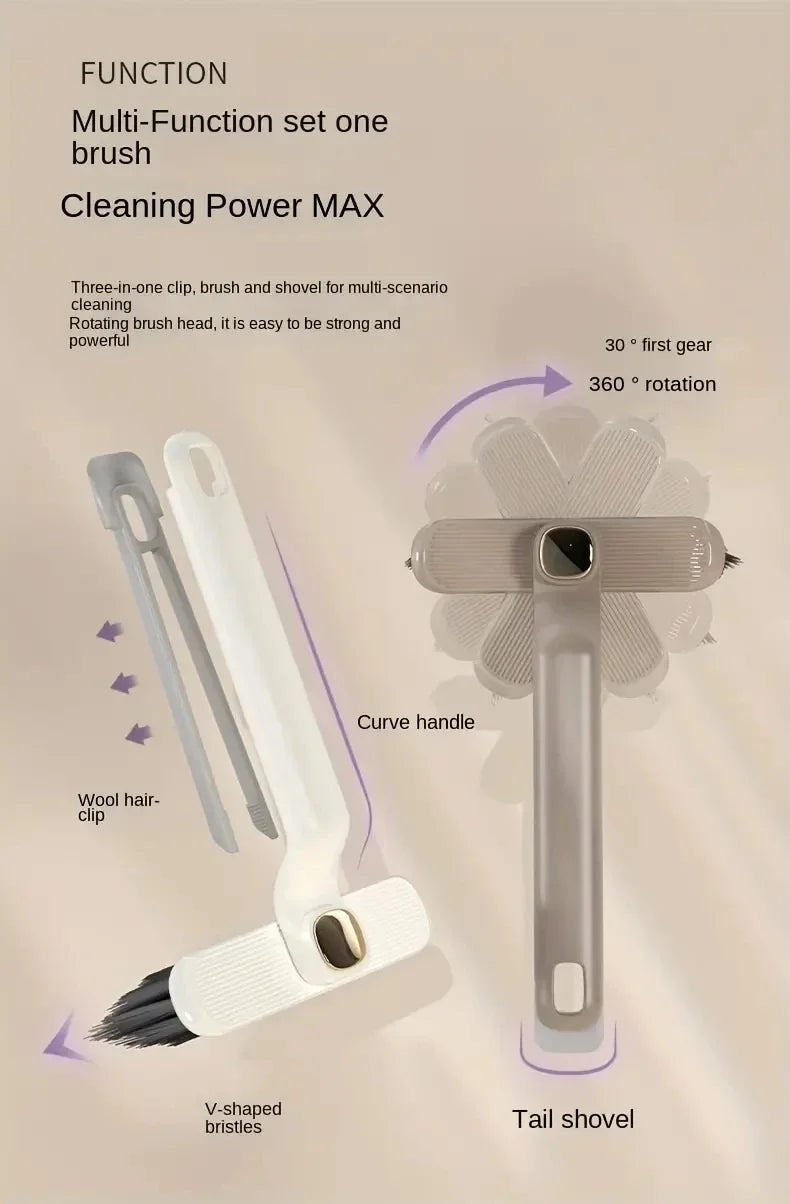 Mehrzweck-Reinigungsbürste für Badezimmerfliesen, Bodenfugen, rotierende Fugenbürsten mit dornem Ende, starke Borsten, Reinigungsmittel