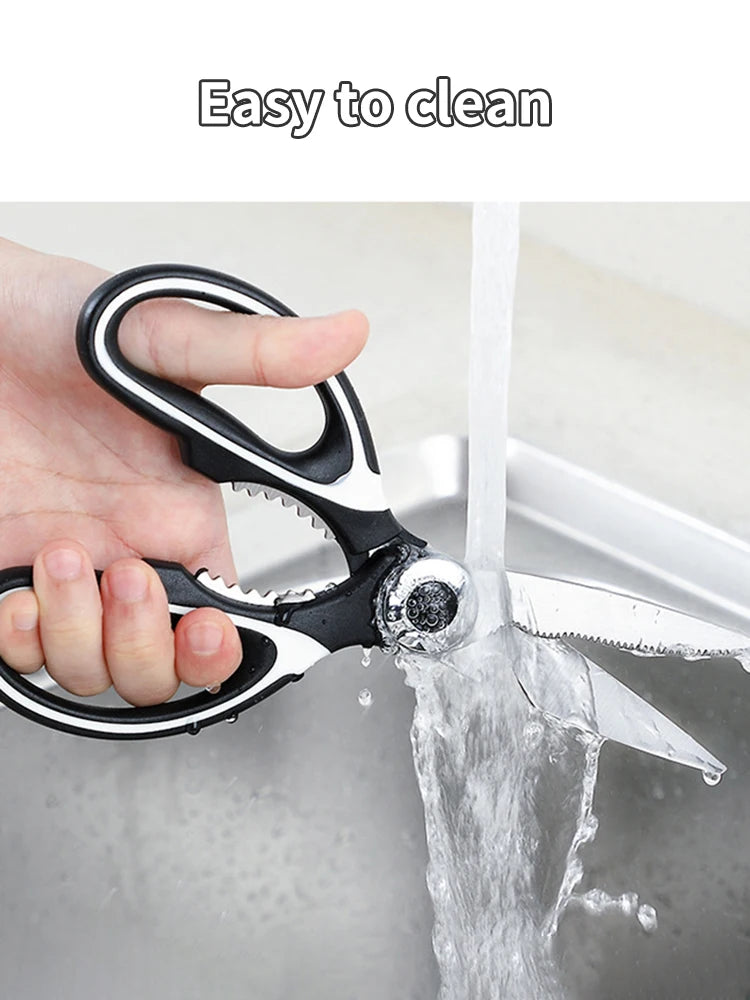 Multifunktionale Küchenschere Haushalt töten Fisch geschnitten Gemüse Braten Broiler Knochenschere Edelstahlschere