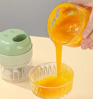 4-in-1 Elektrischer Kräutermühle & Gemüseschneider – Kabelloser Mini-Zerkleinerer für Petersilie, Knoblauch, Zwiebeln & Chili | Multifunktionaler Küchenhelfer