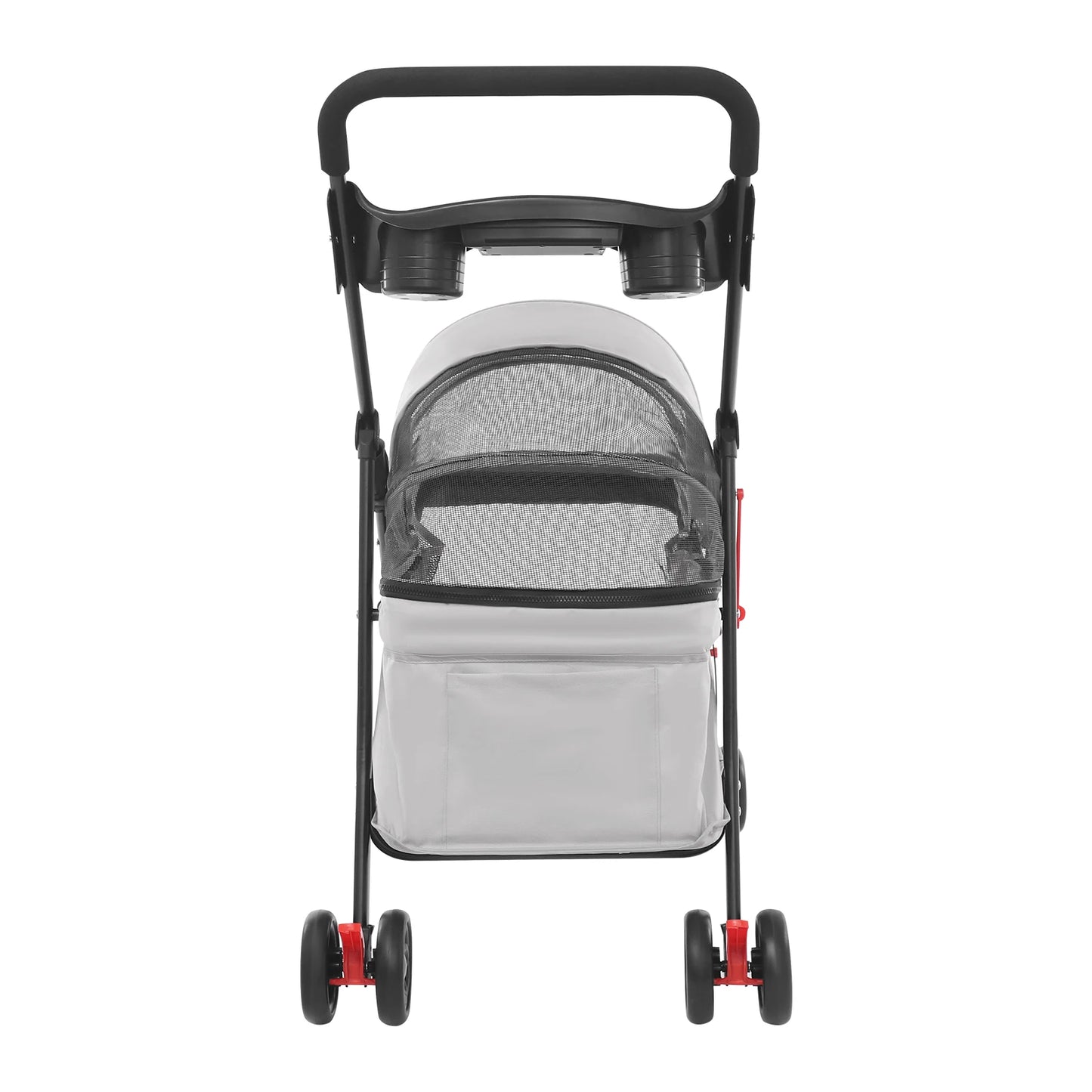 Faltbarer Haustierwagen für Hunde & Katzen | Leichter Tier-Buggy, Atmungsaktiv, Robust, 360° Räder – Für kleine & mittelgroße Haustiere