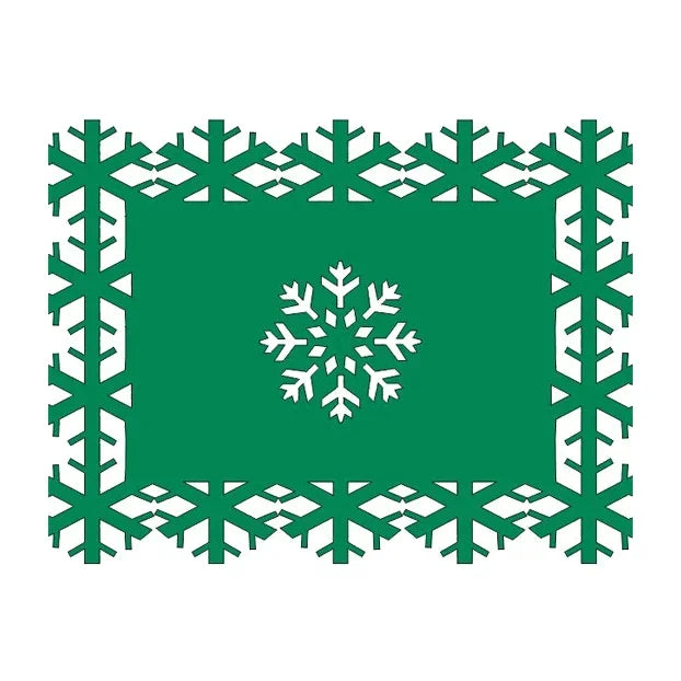 Luxuriöse Weihnachts-Tischsets aus Filz – 1–10 Stück | Elegante Schneeflocken-Deko für Esstisch, Küche & Hotel • Hitzebeständig, rutschfest & festliche Tischdekoration